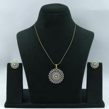 Medium Size Zircon/AD Pendant Set 17476-31