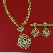 Long Neck Jadau Necklace Set 19233-48