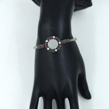 Ruby Green Pure Silver Bracelet 14144-1235