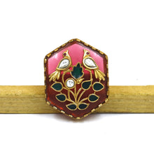 Sabyasachi Inspired Moissanite Kundan Ring 16828-87