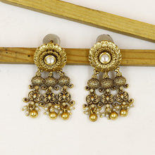 Round Neck Hasli Antique Necklace Set 19296-28