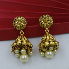Jhumki Gold Look Earring 17495-100