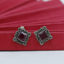 Ruby Silver 925 Hallmarked Earring 5964-100