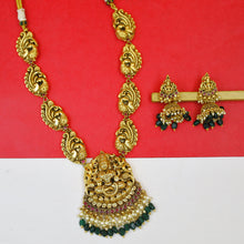 Long Neck Temple Necklace Set 13560-28