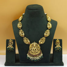 Long Neck Temple Necklace Set 13560-28