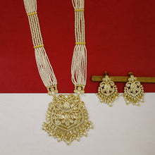 Long Neck Jadau Necklace Set 19228-48