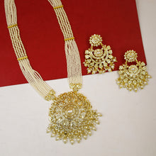 Long Neck Jadau Necklace Set 19230-48