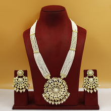 Long Neck Jadau Necklace Set 19230-48