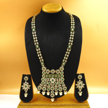 Long Neck Polki Necklace Set 4880-21