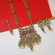 Long Neck Polki Necklace Set 7781-21