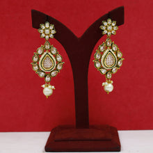 Long Neck Polki Necklace Set 4879-21