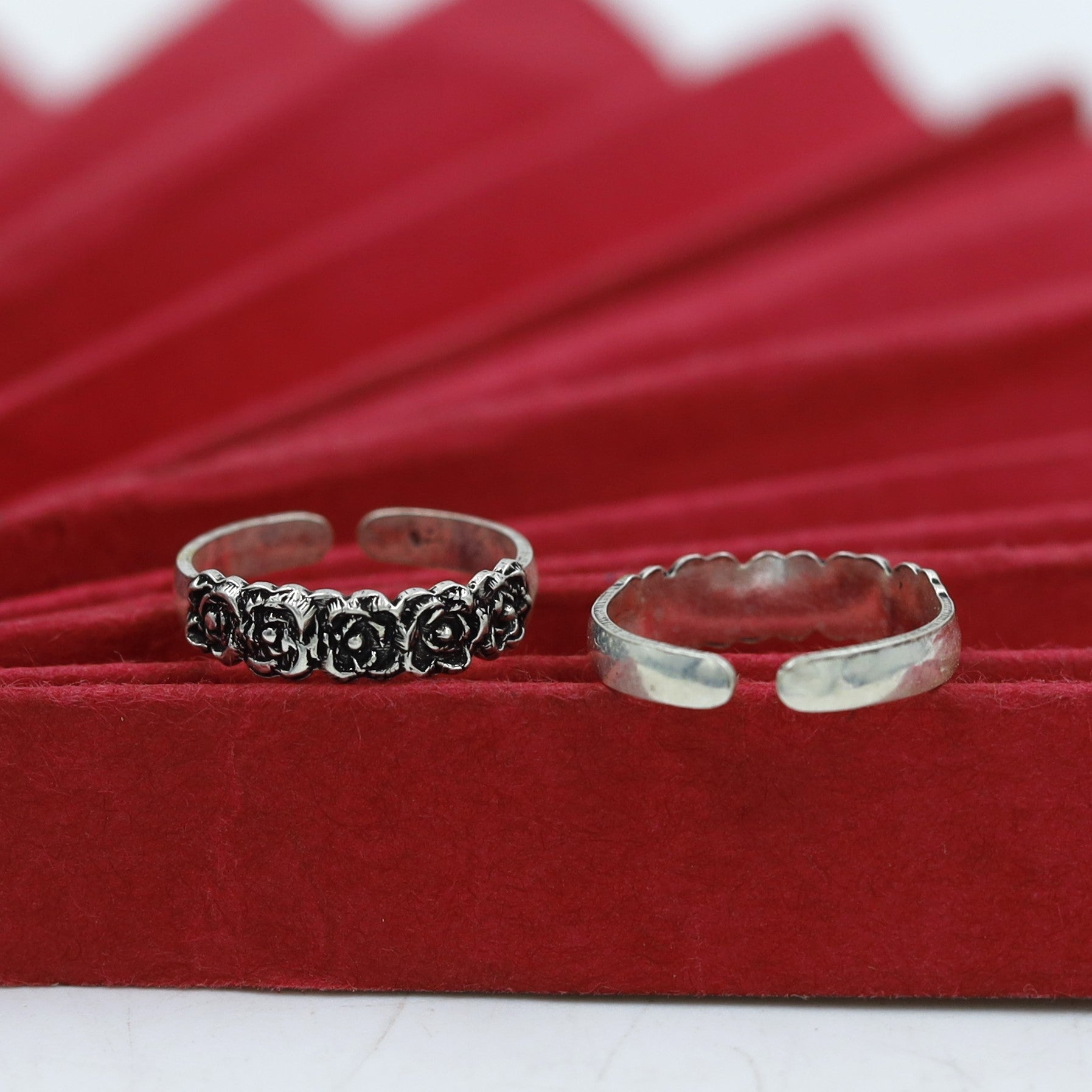 Pure Silver 925 Hallmarked Toe Ring 7066-1225