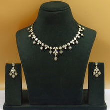 Antique Gold Plated Round Neck Kundan Necklace Set 19245-28