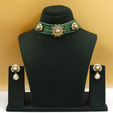 Moissanite Sabya Inspired Choker Kundan Necklace Set 19087-87