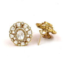 Moissanite Tops/Studs Kundan Earring 19107-87