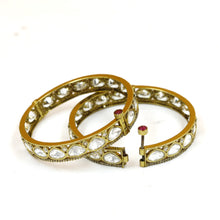 Gold Plated Two Tone Kada 19619-28