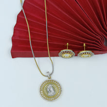 Ginni Zircon/AD Pendant Set 17532-08