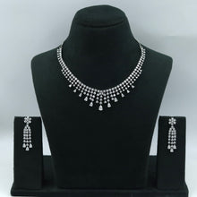 Round Neck Zircon/AD Necklace Set 17509-08