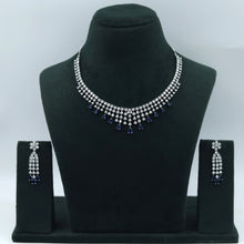 Round Neck Zircon/AD Necklace Set 17509-08