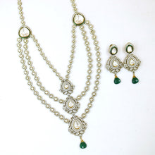 Long Neck Kundan Necklace Set 10627-68