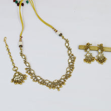 Round Neck Antique Necklace Set 19278-28