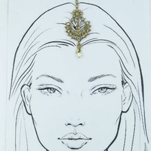 Mehandi Finish Maang Tikka 17581-100