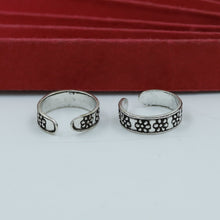 Pure Silver 925 Hallmarked Black Silver Toe Ring 8397-2296