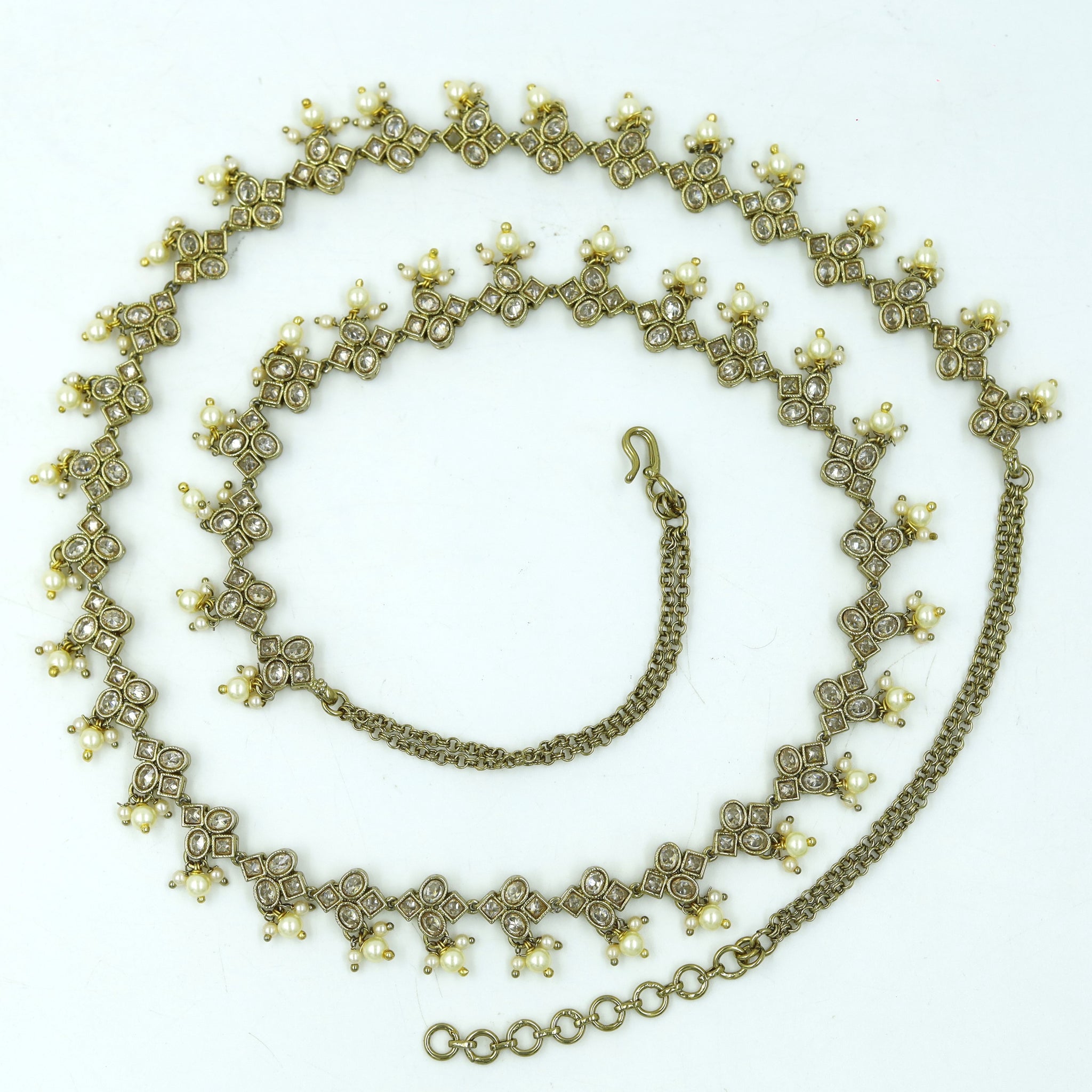 Antique Gold Polish Kamarband 3683-28