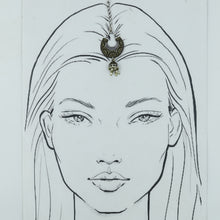 Oxidize Gold Maang Tikka 12019-8264