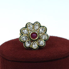 Adjustable Polki Ring 17687-21