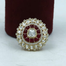 Adjustable Kundan Ring 17693-21
