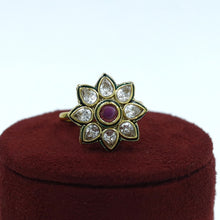 Adjustable Polki Ring 17683-21