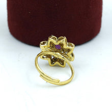 Adjustable Polki Ring 17683-21