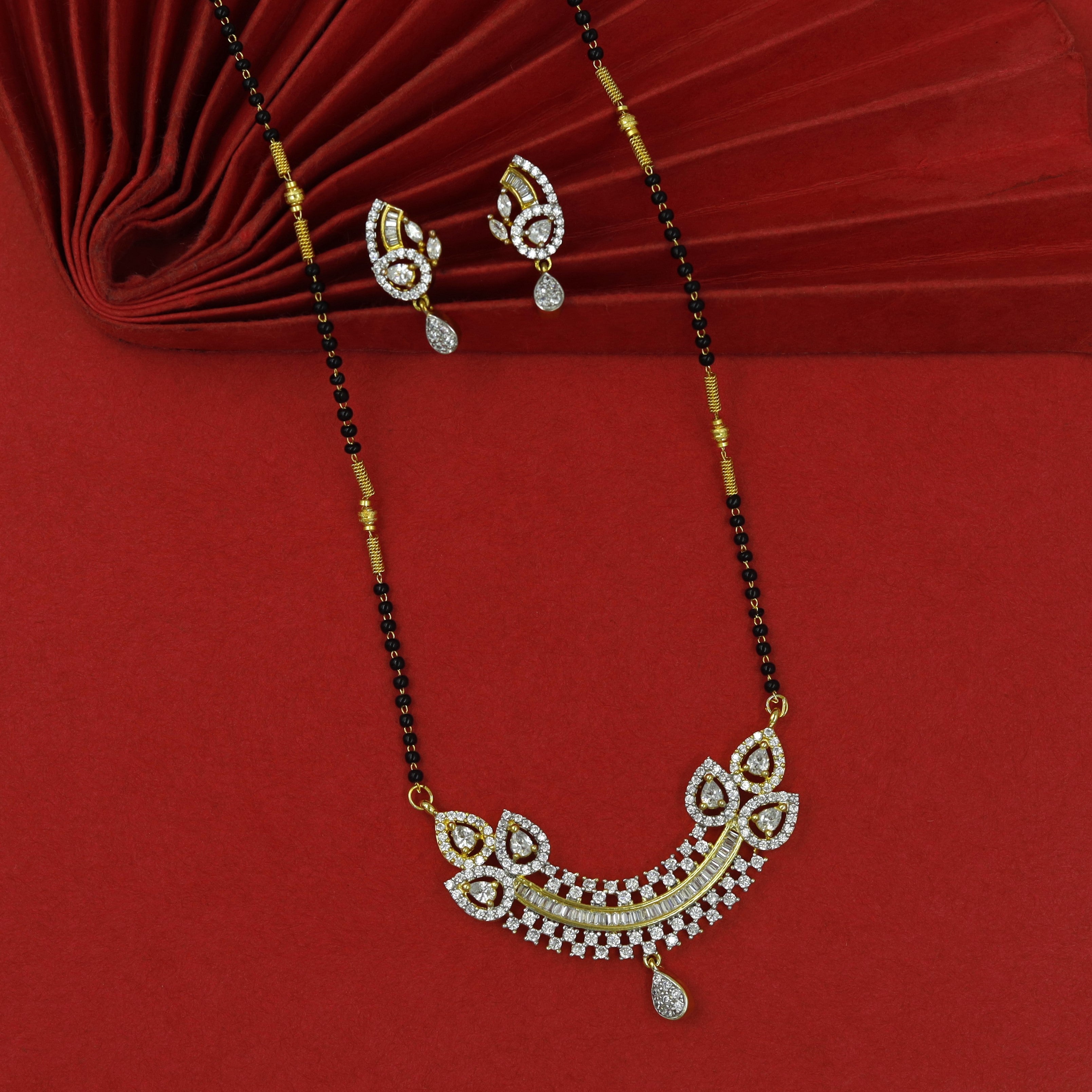 pendant mangalsutra sabyasachi mangalsutra online price Buy AD/Zircon Mangalsutra 4540-8605 Online 6844382117941 Dazzles