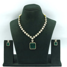 Manish Malhotra Inspired Moissanite Round Neck Kundan Necklace Set 17602-42