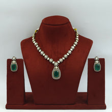 Manish Malhotra Inspired Moissanite Round Neck Kundan Necklace Set 17599-42