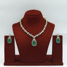 Manish Malhotra Inspired Moissanite Round Neck Kundan Necklace Set 17599-42