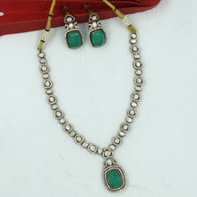 Manish Malhotra Inspired Moissanite Round Neck Kundan Necklace Set 17599-42