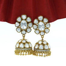 Moissanite Jhumki Kundan Earring 17647-87