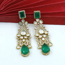 Moissanite Dangler Kundan Earring 17646-87