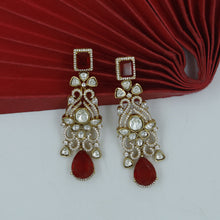 Moissanite Dangler Kundan Earring 17646-87