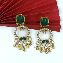 Manish Malhotra Inspired Moissanite Dangler Kundan Earring 17648-87