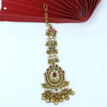 Antique Gold Finish Maang Tikka 17996-94