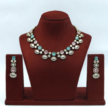 Round Neck Kundan Necklace Set 18064-69