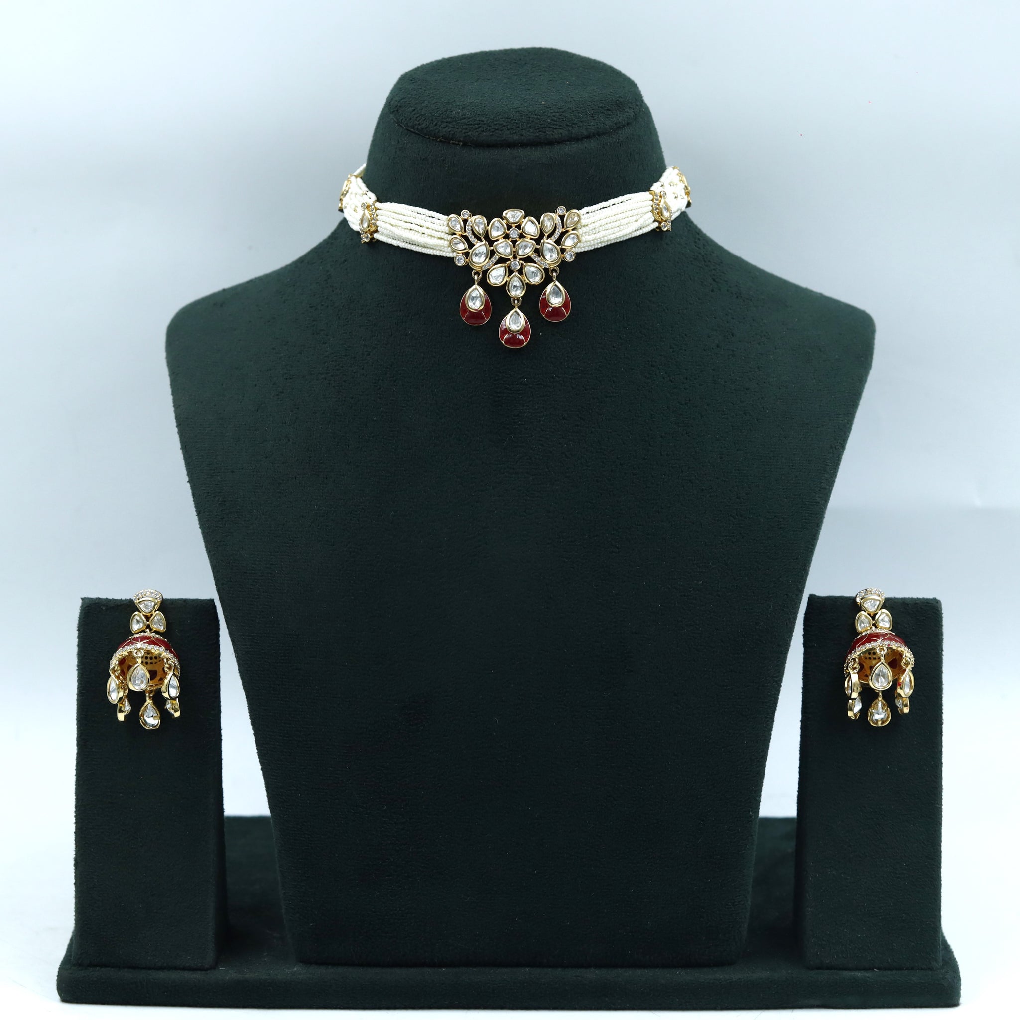 Choker Kundan Necklace Set 18059-69