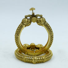 Antique Gold Plated Hathi Mukhi Kada 18135-1