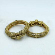Antique Gold Plated Hathi Mukhi Kada 18135-1