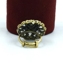 Antique Gold Plated Kundan Ring 18170-68