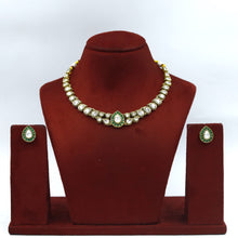 Round Neck Polki Necklace Set 14908-21