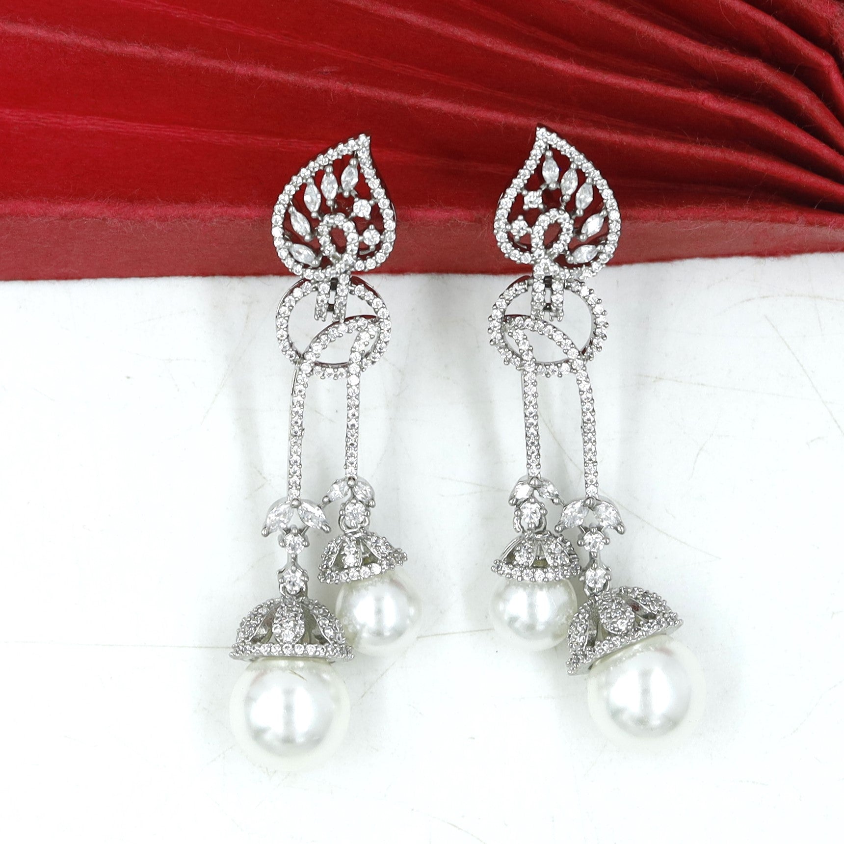 Danglers Zircon/AD Earring 18096-69